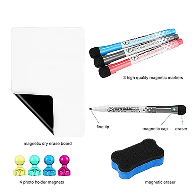 Custom Design Dry Erase Board For Fridge Magnetic Monthly Weekly Daily Calendar Whiteboard Stickers