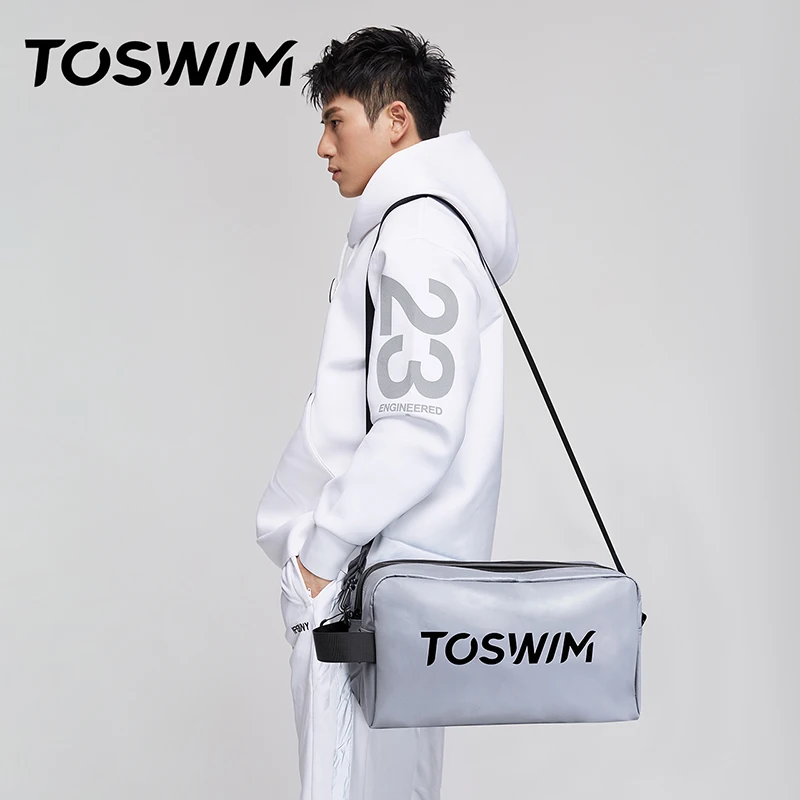 TOSWIM Waterproof Dry Wet Separated Storage Bag Widened Shoulder Straps Dry Bag for Swimming