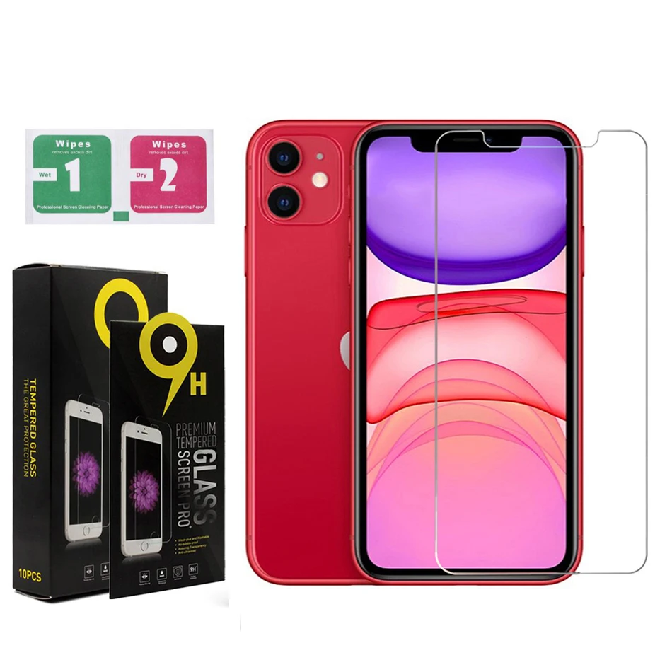 
Протектор экрана для iPhone 11 Pro Max XS Max XR закаленное стекло для iPhone 7 8 Plus SE2 Защитная пленка с розничной коробкой 