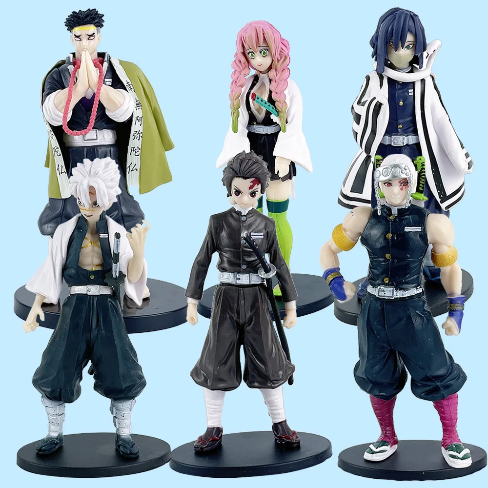 Hot sell new 21 style japanese anime resin figure demon slayer nezuko tanjiro Giyuu Kochou Shinobu action figure for kids gifts
