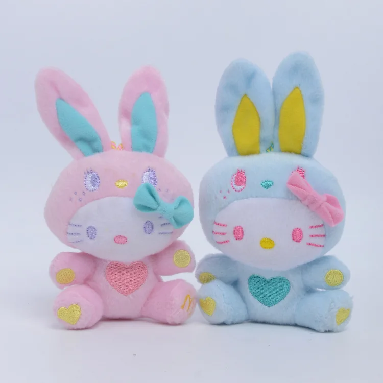 stuffed animal white rabbit keychain bulk cheap baby cheap custom soft toy mini bunny keyring clasp plush toys for promotion