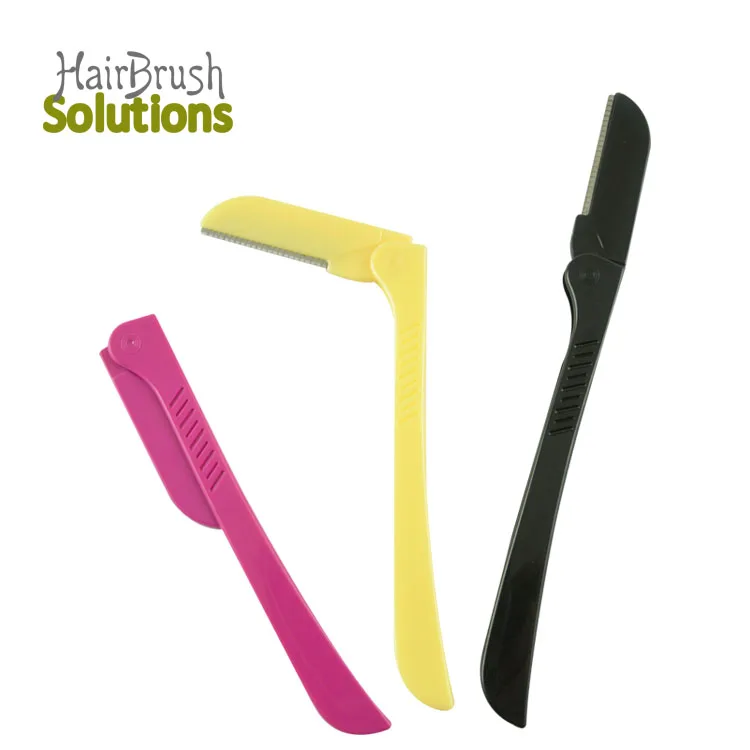 Женский Универсальный складной нож для бровей из нержавеющей стали, складной триммер для бровей, бритва для бровей