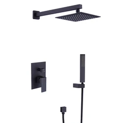 Shower Head Italian Luxury Outdoor Pool Wallmounted Shower And 8 Inch Contemporary Bathroom Shower Set Bath & Faucets