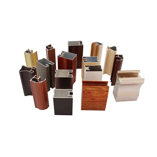 Factory Price 6063 Aluminum Profile Wood Color For Windows And Doors