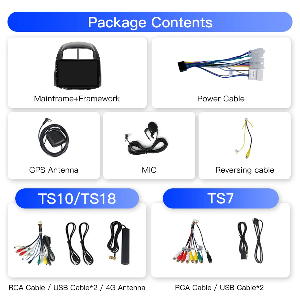 NaviFly TS10 TS18 Newest android 8 core 6+128GB Car Stereo for Toyota Passo Daihatsu Boon Sirion Subaru Justy Perodua Myvi