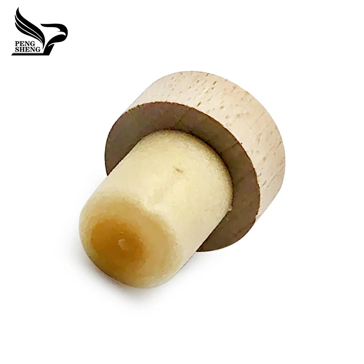 Wood Cap Wine Cork Stoppers Customized T Shape Synthetic Cork Stopper Liquor Glass Bottle Lid Corks Top Bottles SGS Wooden