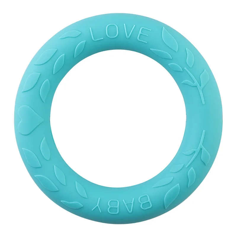 Baby Teether Silicone Toy Baby Bracelet Gift Rings Silicone Baby Teether For Mouth Explore