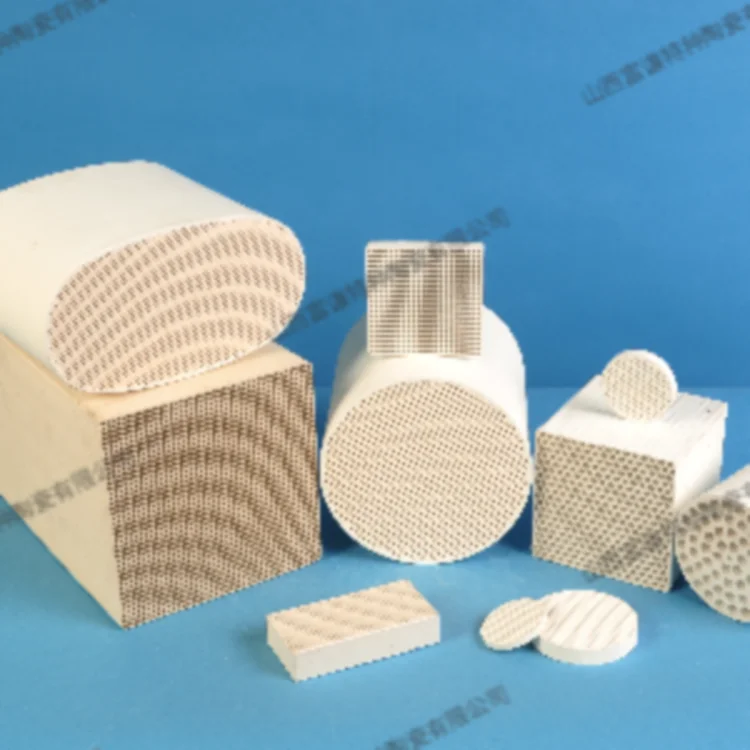 Honeycomb Ceramic Catalyst Carrier Coated with Rare Earth Composite Oxide