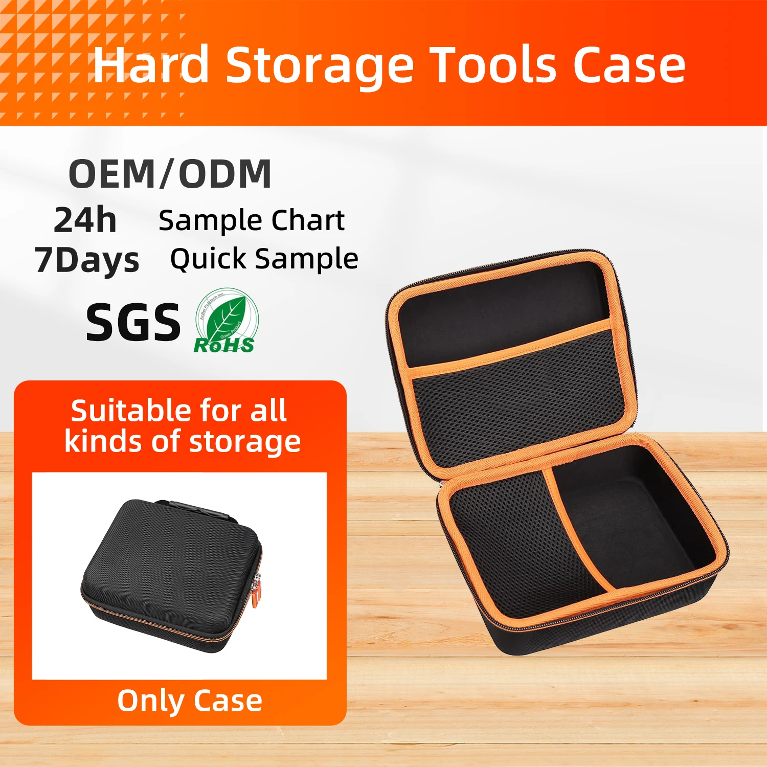 2024 New Product Portable Eva Travel Carrying Case for Tool case Custom Hard Shell Storage Case With handle For Handle