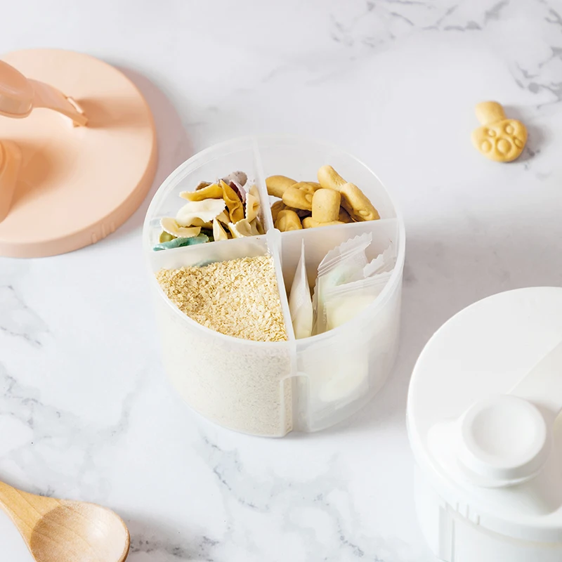 Multi-Functional Baby Milk Powder Case Storage Bottles with Compartments Plastic Containers for Food