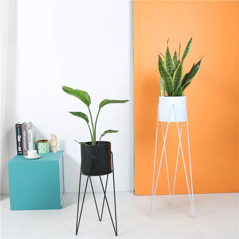 Mid century  Elegant Garden planter pot holder Metal Plant Stand