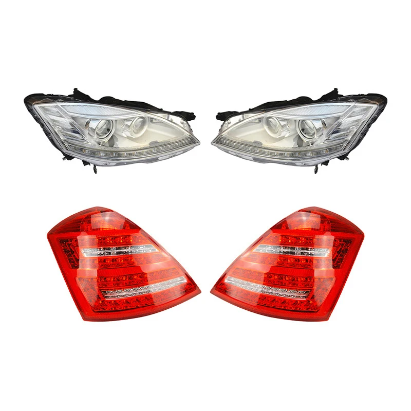 Factory Price Body Kit W221 To S63 Maybach Head Lamp Front Rear Bumper Rear Diffuser Bodykit For Mercedes S-Class W221 2007-2014