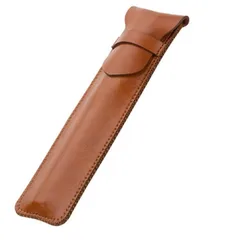 PU Leather pen case simple style business pen case compact and lightweight pencil case