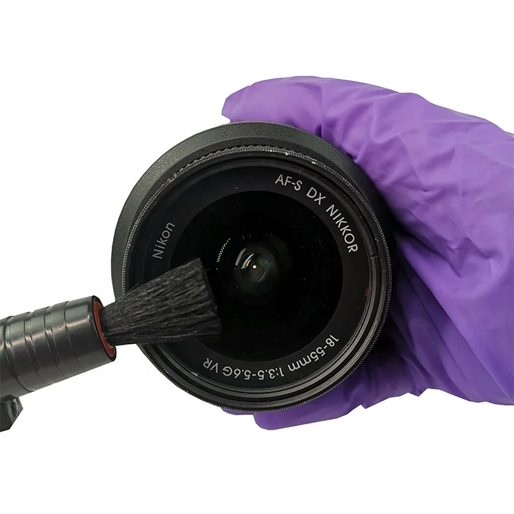 
Black 2 in 1 Camera Lens Screen Pen Cleaning Soft Wool Brush 