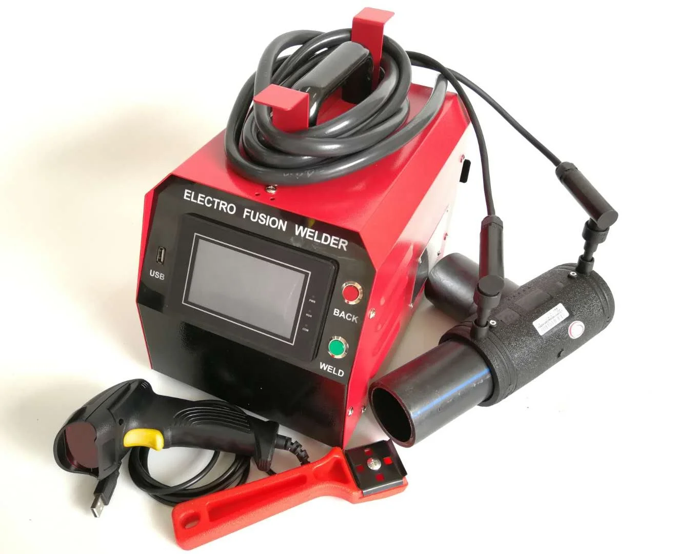 Hotool rotary scraper HDPE PPR  pipe welding machine hot melt welder