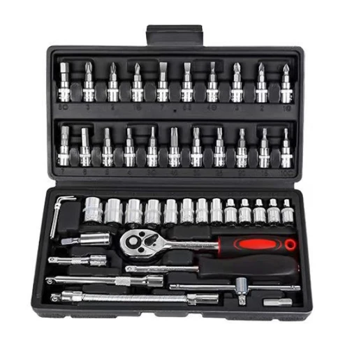 46-piece socket wrench set multi-function car repair tool set  professional auto repair tool kit