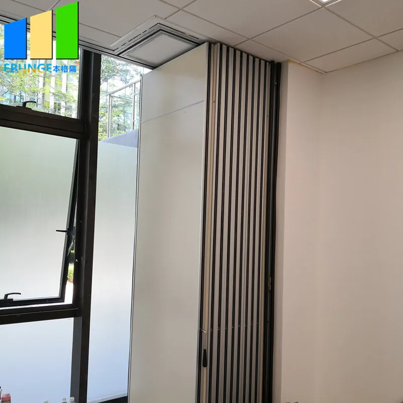 Soundproof folding doors accordion room divider acoustic panel movable mdf partition walls price in dubai