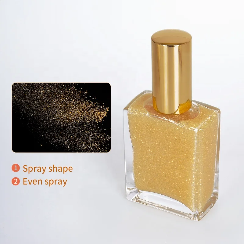  Wholesale Private Label Makeup Custom Vegan Glitter Liquid Highlighter Skin Body Shimmer