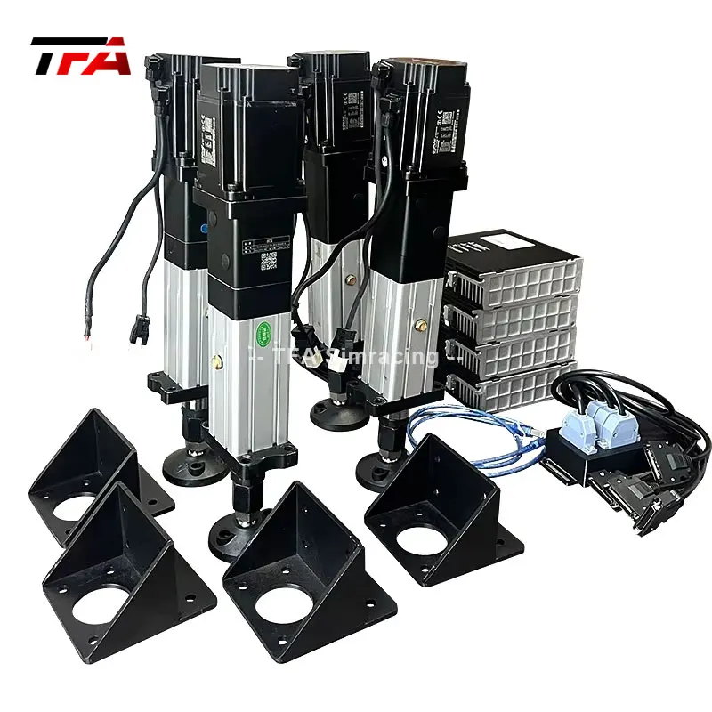multiple player simracing motion actuator sim racing rig motion simulator 4 dof 2dof 6dof motion platform flight simulator