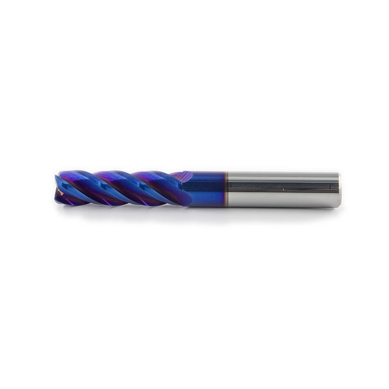 Discount Carbide End Mill Cutters 4 Flutes Square End Mill Hrc60 Carbide Milling Tool Wood Flat End Mills Fresa Metal