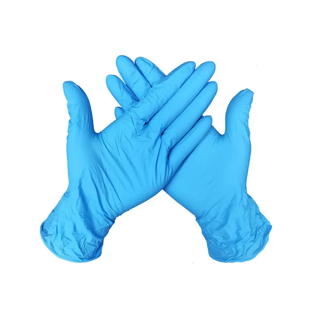 nitrile gloves vinyl gloves DISPOSABLE POWDER FREE BLUE white black NITRILE LATEX GLOVES