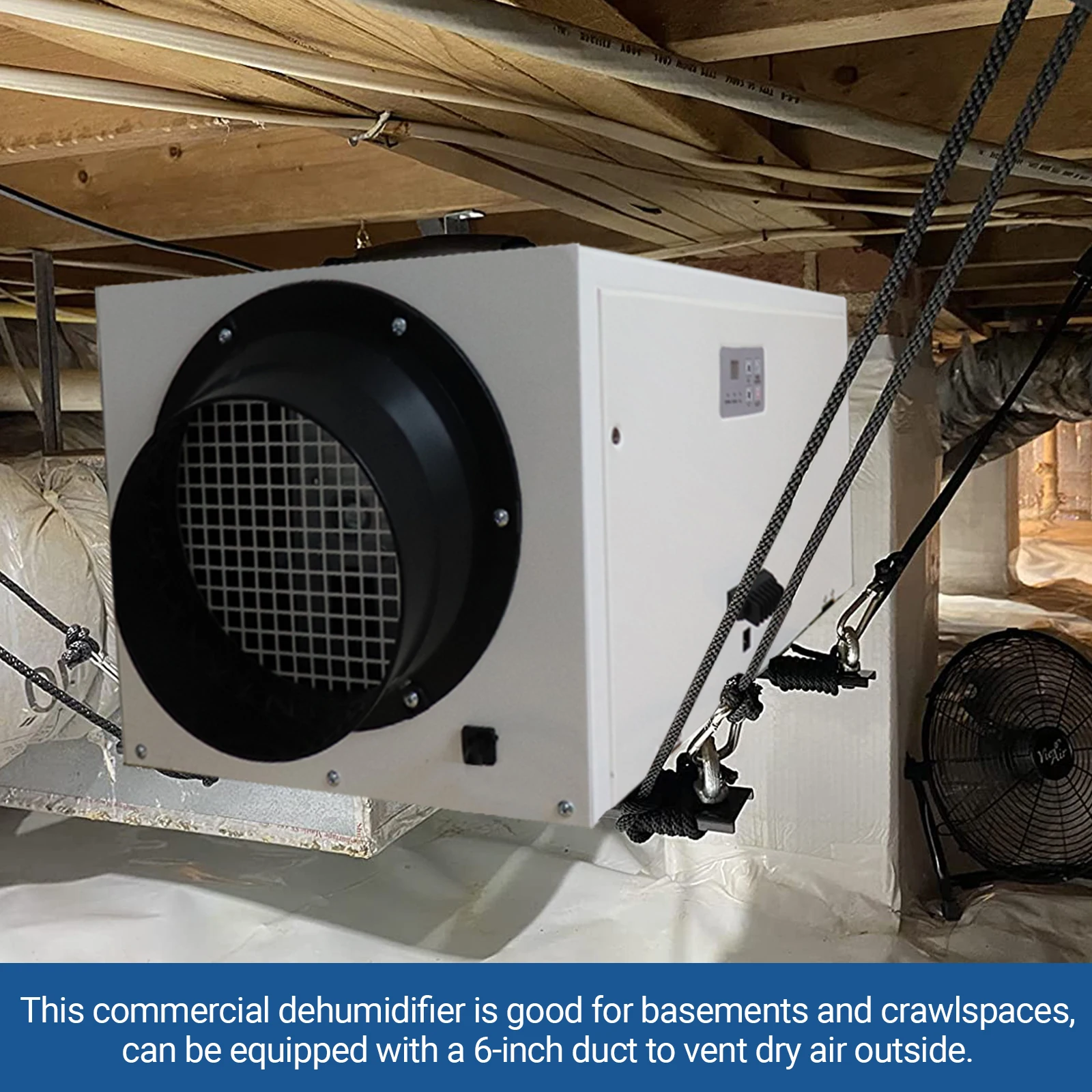 ETL Listed Commercial Dehumidifier for Home, Garages, Water Damage Restoration,Crawl Space