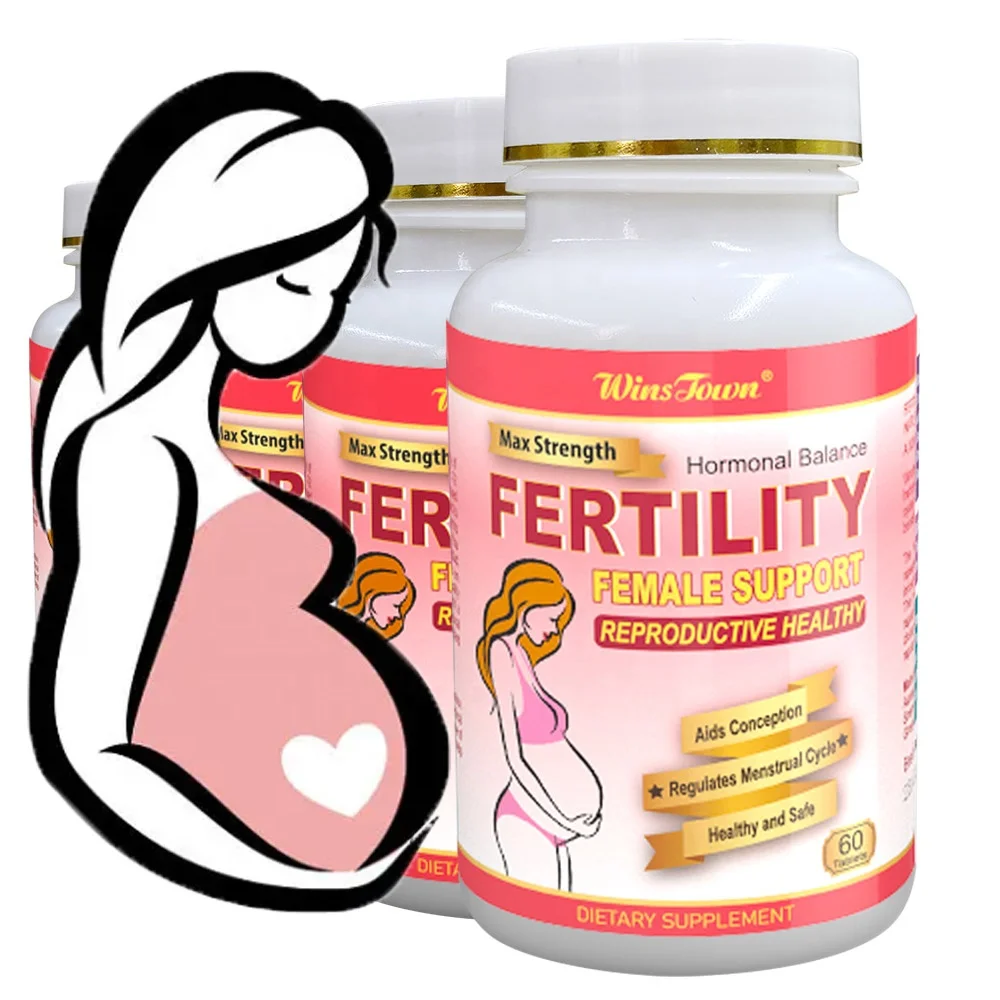 Winstown female fertility tablet hormonal balance support reproductive healthy pills woman for baby tablets