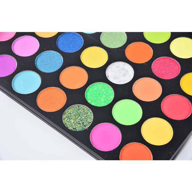 High-end customized pigment eye shadow palette dazzling makeup glitter eye shadow  palette
