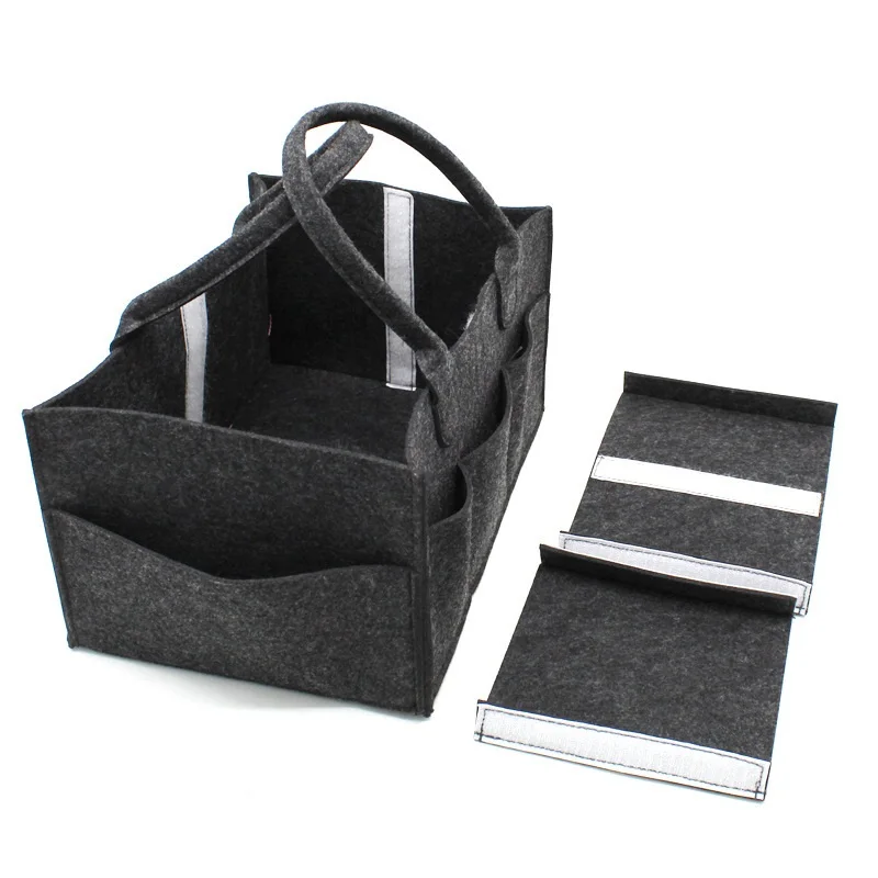 popular Baby Diaper Caddy Organizer Felt bag Portable Holder Bag for Changing Table and Car