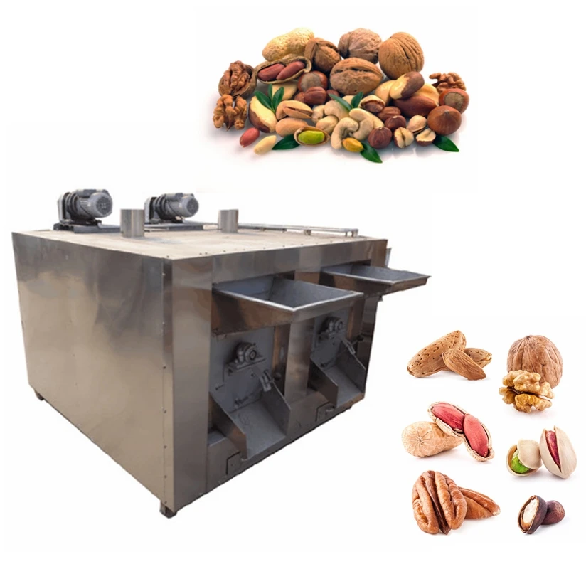 industrial cashew nut sunflower seeds roaster oven pistachio peanut nut roasting machine