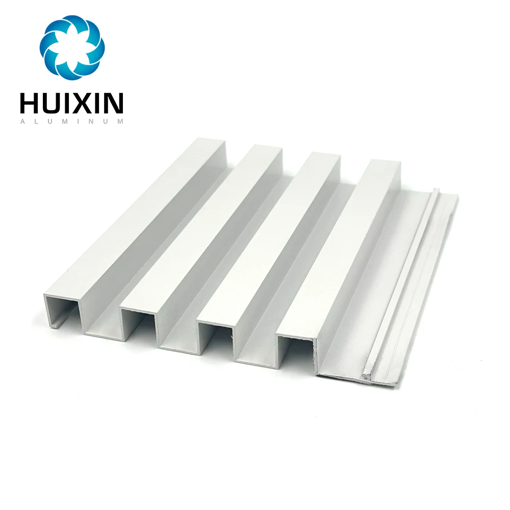Custom Aluminium Timber Look Facade Cladding Profile for Building Exterior Wall Panels