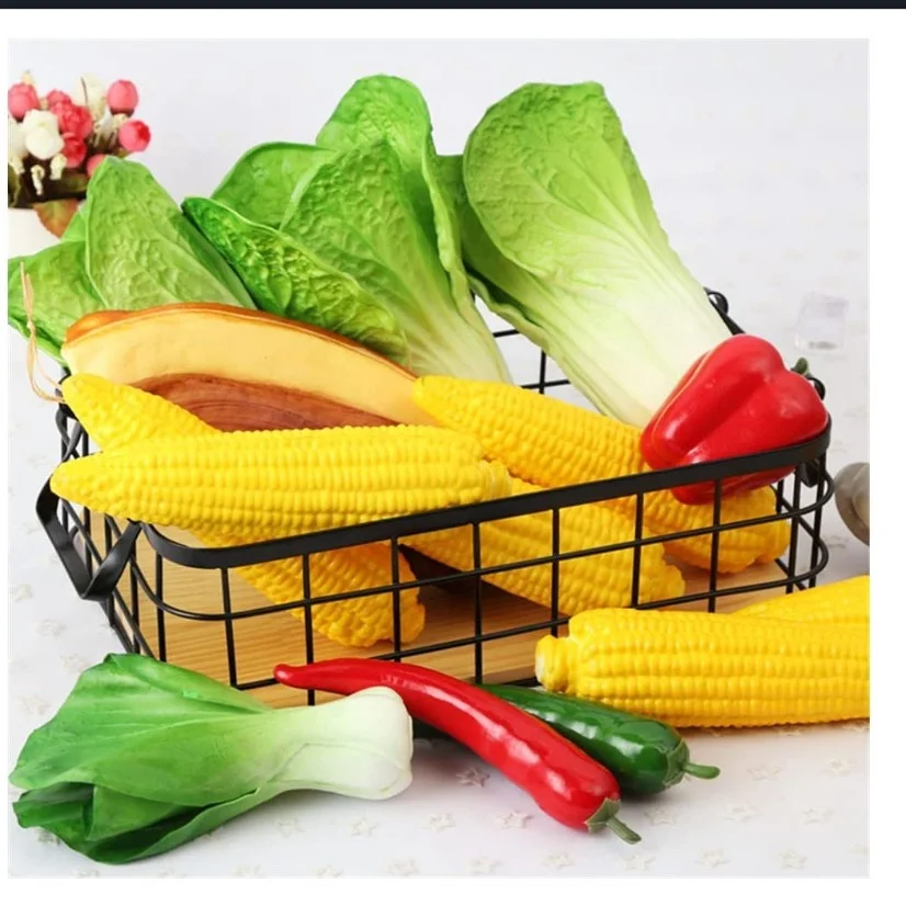 Artificial Corn on the Cob - Decorative Fake Plastic Vegetable Props