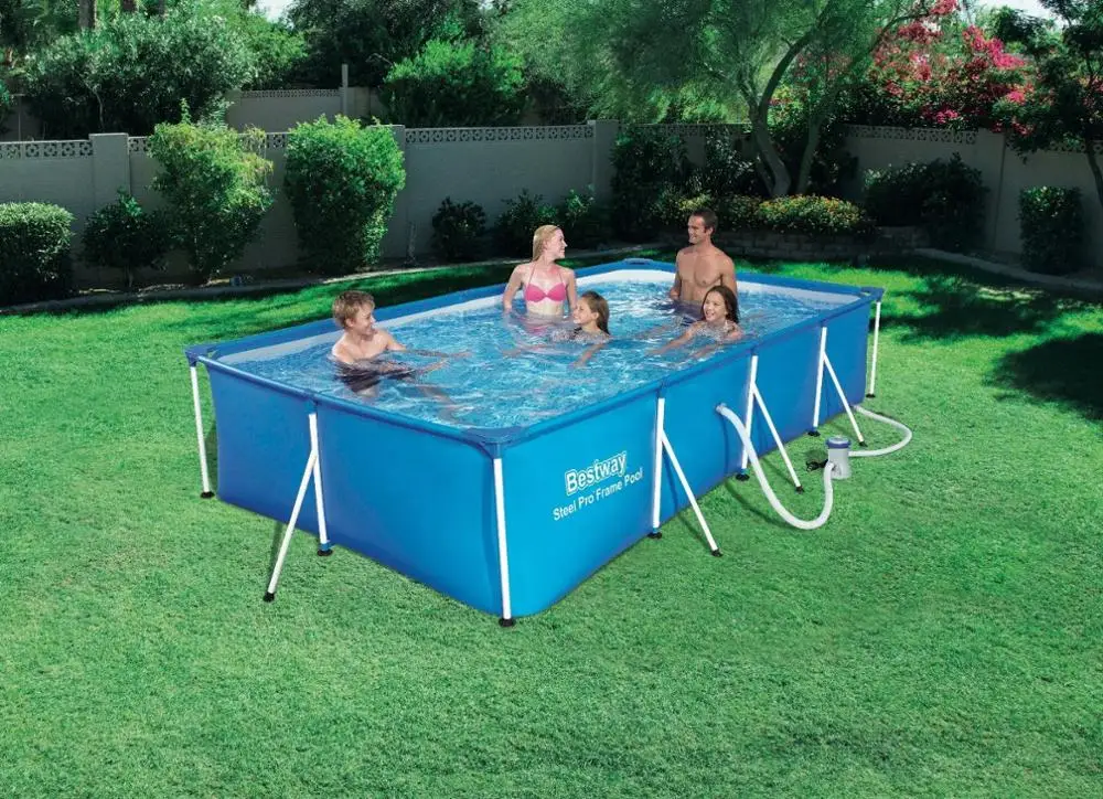 
300 x 201 x 66cm 56411 Steel Pro Splash Frame Swimming Pool Set with Filter pump 