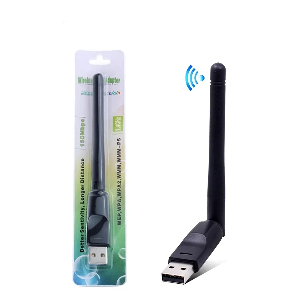 150Mbps Wireless Network Card Mini USB WiFi Adapter LAN Wireless Wifi Receiver Antenna For PC Laptop Windows Network Accessories