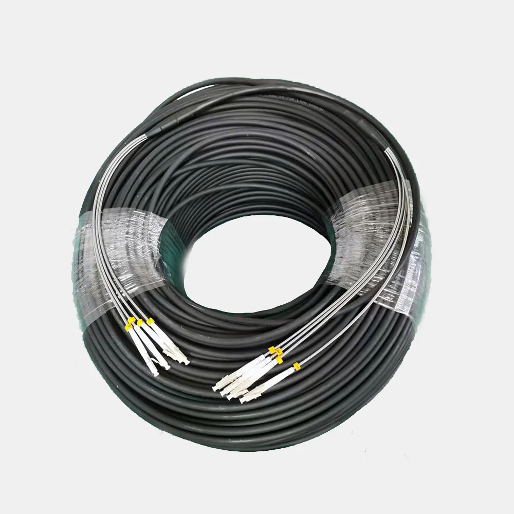 LC- LC Armored Fiber Optic Patch Cable Indoor Outdoor RRU RRH CPRI Singlemode 4 Core 7.0mm Telecommunication Equipment Sps Ip42