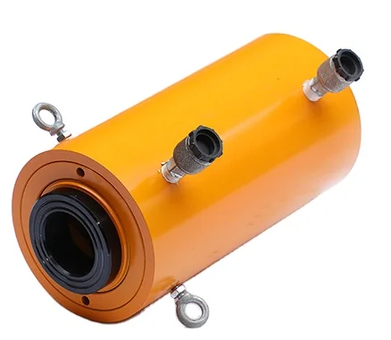 60 Tons Double-Acting Hollow Plunger Hydraulic Cylinder with 6 inch stroke for hydraulic pump double