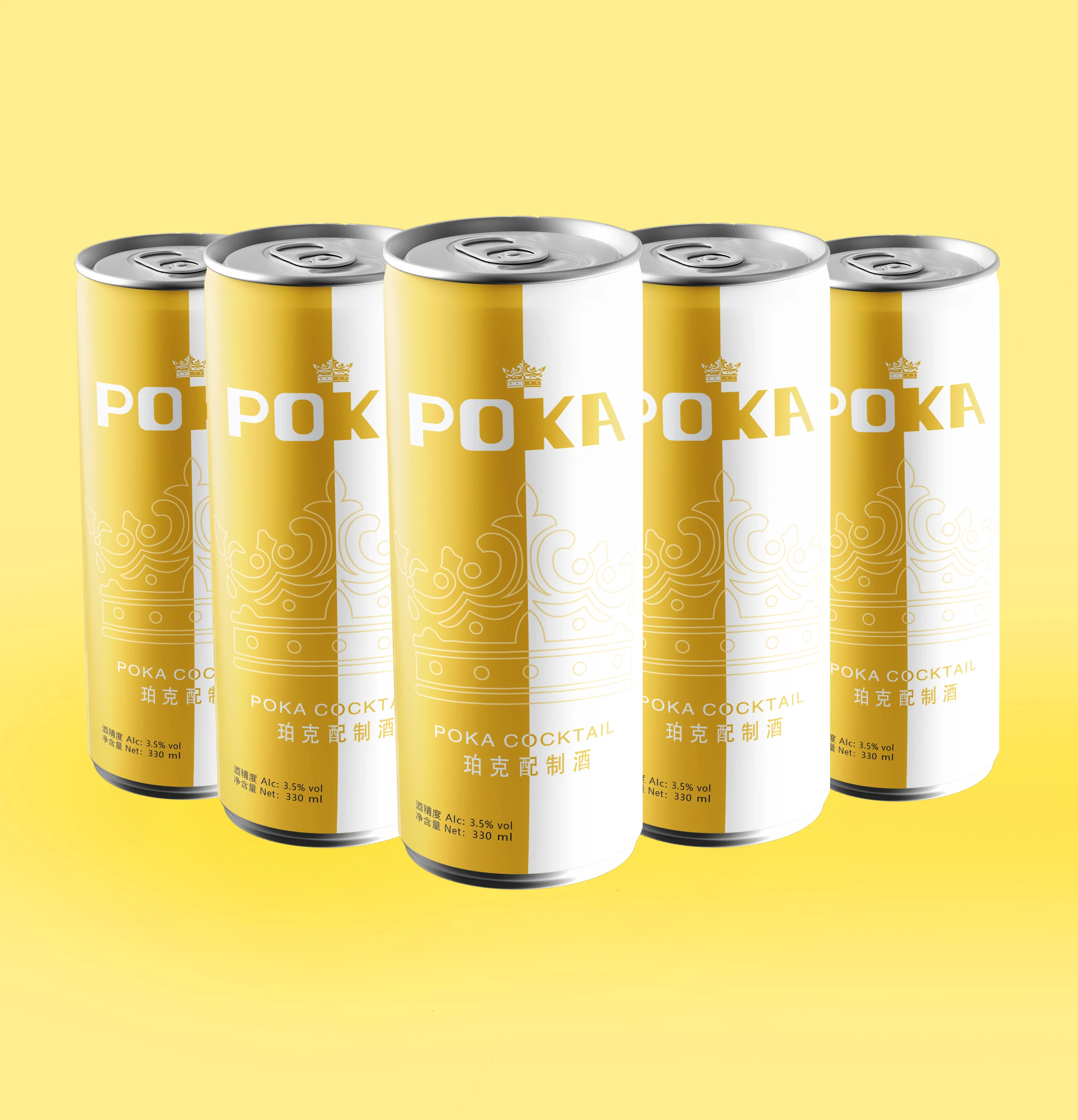 
 Оптовая продажа, новый бренд, 330 мл, алюминиевая банка, алкоголь, коктейль POKA, лимонный лайм, безалкогольный напиток  