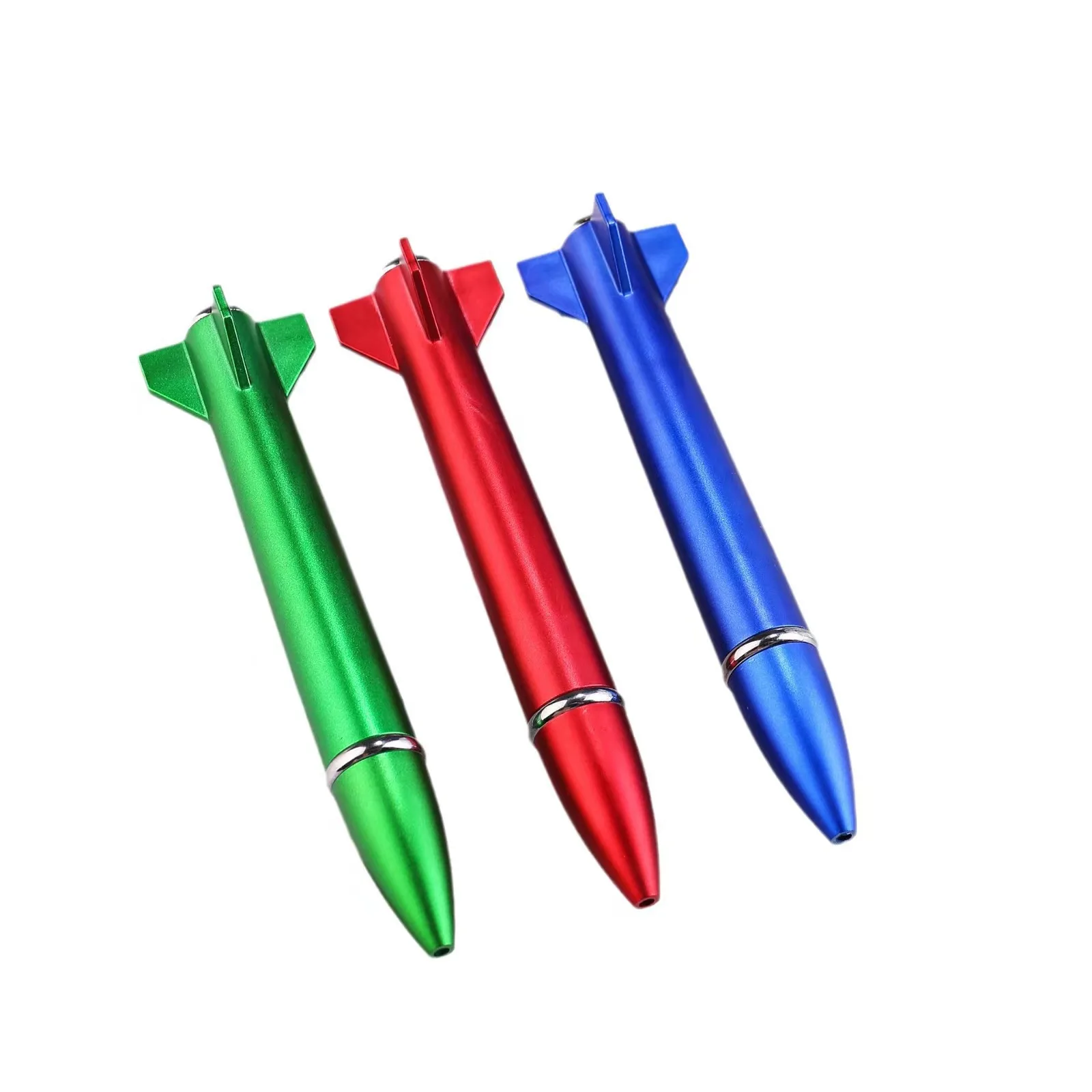 Creative Small Rocket Missile Ballpoint Pen Plastic Rocket Shaped 0.7 mm Writing Width Advertising Gift Pen
