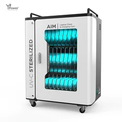 Y2 Power High quality 36 bay charging trolleys with universal AC power outlet Charging cart for laptop notebooks easy to move