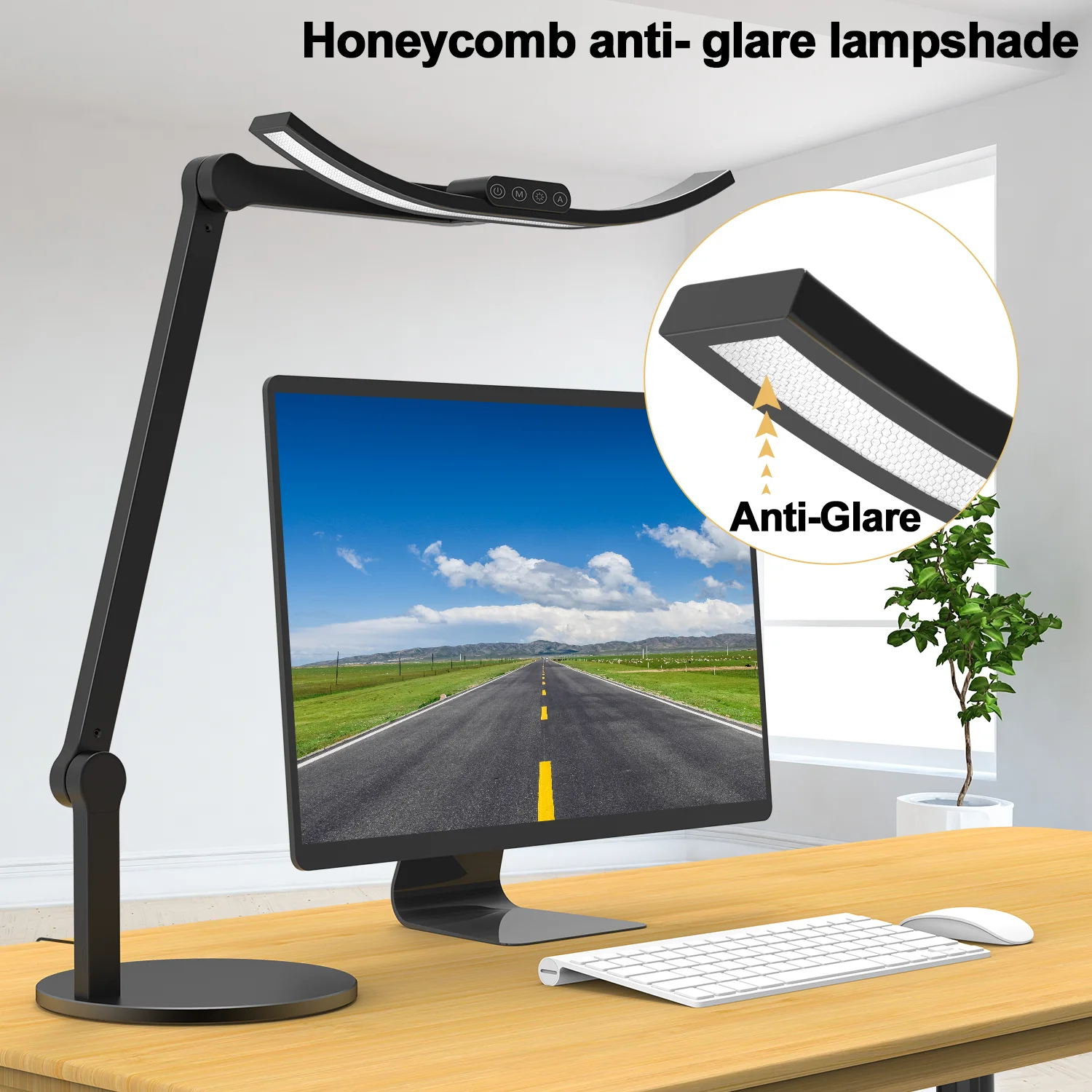 Newest Metal Dimmable LED Table Lamp for Home Office Adjustable Height Long Arm Foldable Clip-on Desk Lamp Light with Base