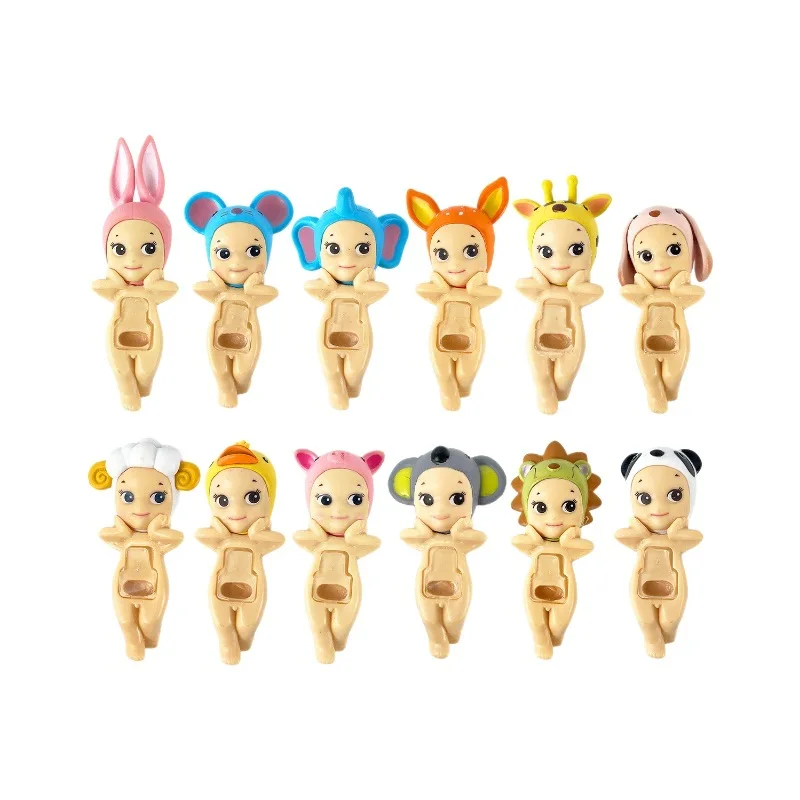 SonnyAngels Harvest Series Hipper Animals Fruits Action Toys PVC Decorative Mini Figures Set For Kids Adults Desk Decoration