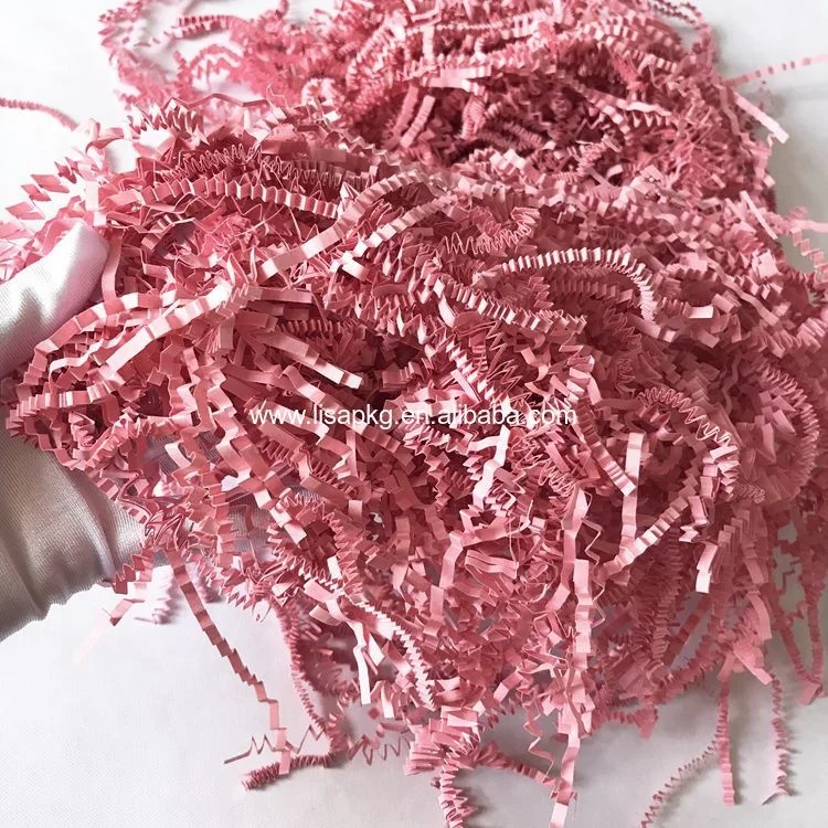 
Fancy recycled Christmas decorative pinky shredded tissue paper for gift packing 