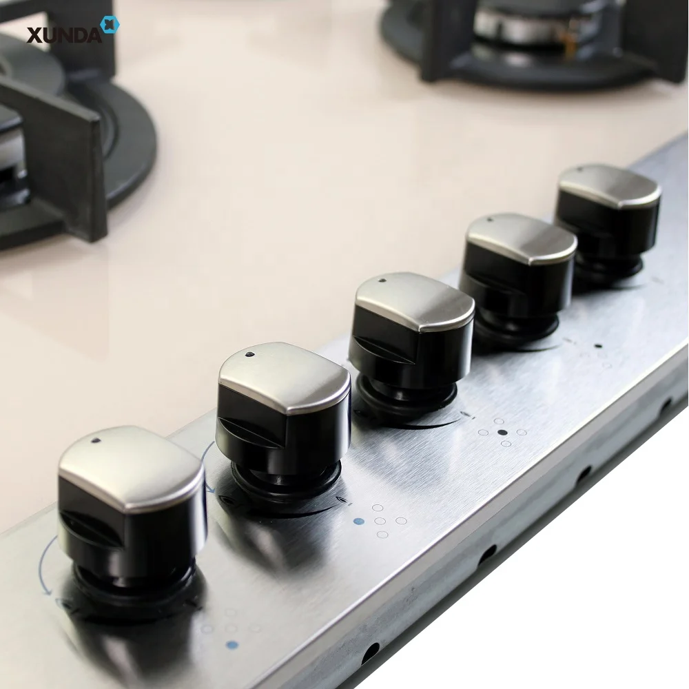 Xunda Factory Kitchen Appliances built-in 5 SABAF  Burner White Gas Cookers Hob Gas Stove