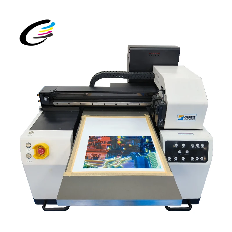 Fcolor UV DTF printer full set AB Film Automatic A3 UV Flatbed Varnish printer for phone case bottle glass metal sticker