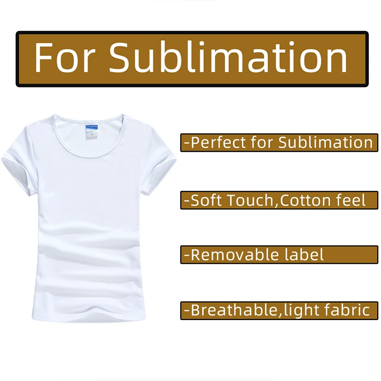 sublimation shirts 100 polyester t shirt wholesale USA WAREHOUESE tee t-shirt 100% polyester sublimations blank mens t shirts