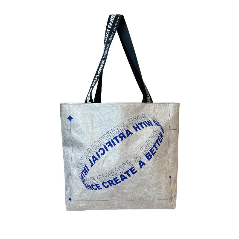 Environmental protection DuPont paper portable shopping bag can be customized waterproof wear-resistant shoulder bag