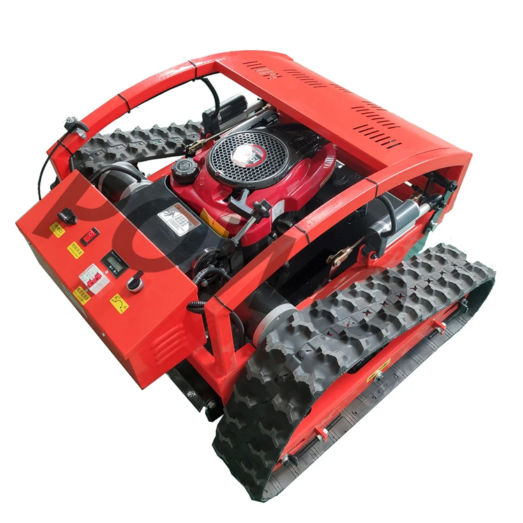 Electric Slope Zero Turn Gasoline Track Crawler Remote Control Robot Lawn Mower