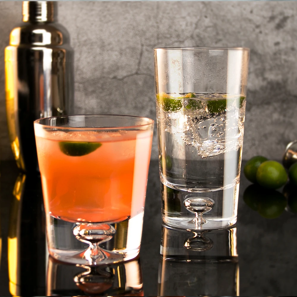 Выдунные в ручную из без примесей свинца и с украшением в виде кристаллов на высоком-шар из стекла с airbubble