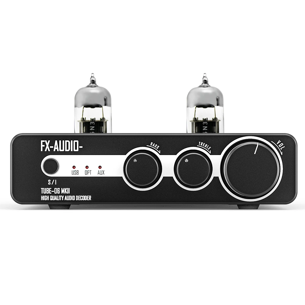 Предусилитель FX AUDIO 2,1 каналов DAC Tube с выходом сабвуфера с USB/OPT/AUX входом для системы домашнего кинотеатра