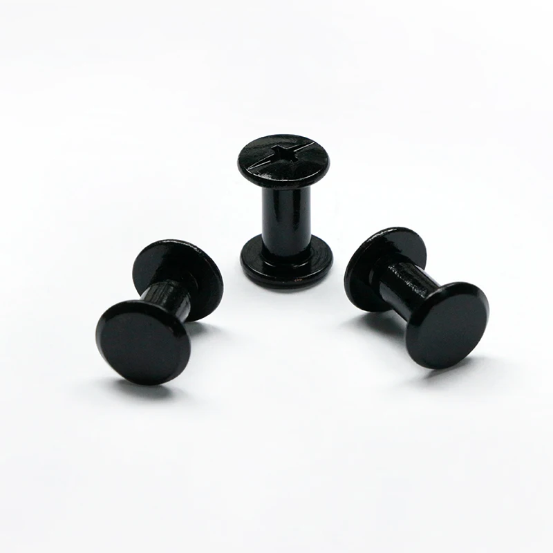 High Quality Iron Screws Black Zinc Screw Black Zinc Plating Flat Head Male Female Screws